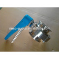 SS304 316 sanitary butterfly valve clamp 1"